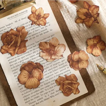 15шт Berba Uvenuo Ukrasne proizvodnja naljepnica Leafage Klasicni Cvijet je Oznaka za scrapbooking Dnevnik Art magazin Planer Naljepnica