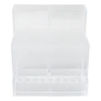 Kutija za pohranu četke za šminkanje S prozirnim plastičnim odjela, Višenamjenski Držač kozmetičke četke