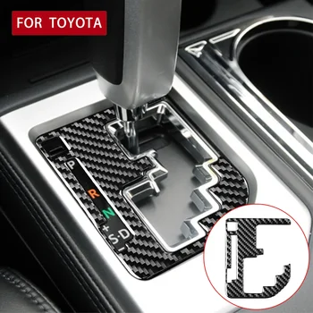 Navlaka ploče mjenjača od karbonskih vlakana, okvir, naljepnica, dekor za Toyota Tundra 2014-2018, Pribor za unutrašnjost automobila