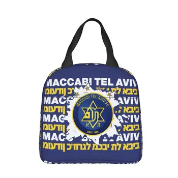 Torba za ланча Maccabi Tel Aviv, torba-тоут, ručak-boks, izolirani kontejner za ланча za muškarce i žene