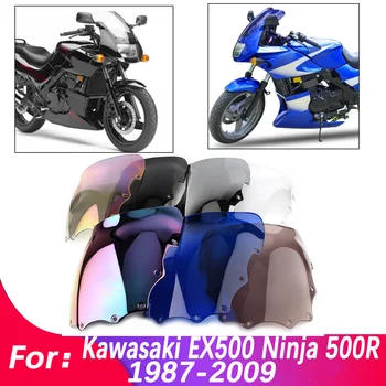 Vjetrobransko staklo motocikla Kawasaki EX500 EX 500 Ninja 500R 1987-2009 Pribor za vjetrobrana Double Bubble Izglađivanje Deflektor